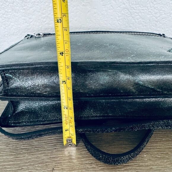 Patricia Nash Lanza Turquoise Blue Brown Floral Tooled Crossbody Purse Bag - Picture 5 of 7